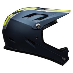 BELL SANCTION MATT BLU/HI-VIZ (XS) # [ONC01]