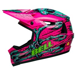 BELL SANCTION 2 DLX MIPS BONEHEAD PNK/TRQ (XL)  [ONC01] #