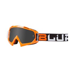 BLUR B-10 GOGGLE TWO FACE ORG/BLK/WHT (SIL LENS)