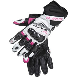 RJAYS LONG COBRA 2 CARBON LADIES GLV BLK/PNK/WHT (XS) [ONC01]