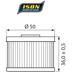 ISON 112 (HF112 / KN112) ELEMENT OIL FILTER # [ONC01]