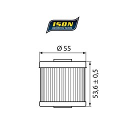 ISON 123 (HF123 / KN123) ELEMENT OIL FILTER # [ONC01]
