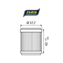 ISON 143 (HF143 / KN143) ELEMENT OIL FILTER # [ONC01]