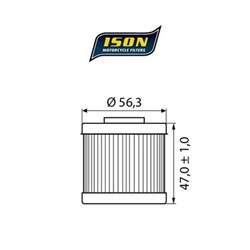 ISON 151 (HF151 / KN151) ELEMENT OIL FILTER # [ONC01]