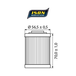 ISON 152 (HF152 / KN152) ELEMENT OIL FILTER # [ONC01]