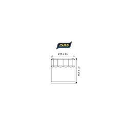 ISON 171 (HF171 / KN171) CANISTER OIL FILTER BLACK # [ONC01]