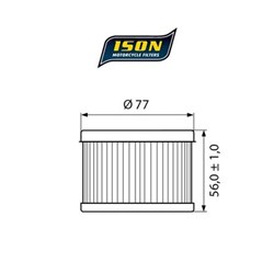 ISON 401 (HF401 / KN401) ELEMENT OIL FILTER # [ONC01]