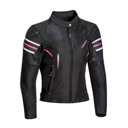 IXON ILANA LADY JKT BLK/WHT/FUS (XL) [ONC01]