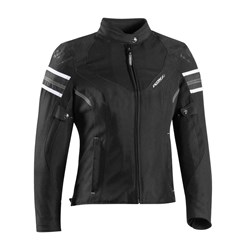 IXON ILANA EVO LADY JKT BLK/WHT (2XL) [ONC01]