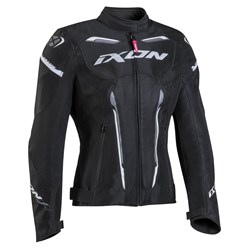 IXON STRIKER AIR WP LADY JKT BLK/WHT (XL) [ONC01]