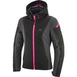IXON BURNING LADIES JKT ANT/BLK/PNK (XL)