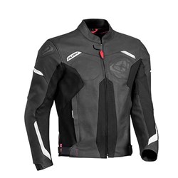 IXON RHINO LEATHER JKT BLK/WHT (MD) [ONC01]