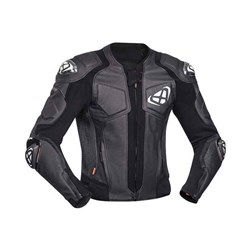 IXON VENDETTA EVO LEATHER JKT BLK/WHT (XL) [ONC01]