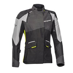 IXON BALDER LADY JKT BLK/GRY/BRT YEL (3XL) [ONC01]