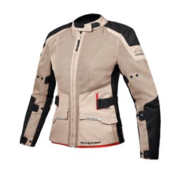 IXON M-NJORD LADY JKT SND/BLK/RED (XL) [ONC01]