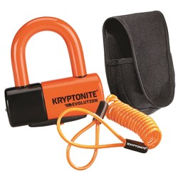 KRYPTONITE EVOLUTION DISC LOCK PREMIUM PACK - ORANGE W/POUCH, REMINDER