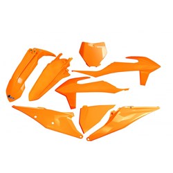 UFO KTM PLASTICS KIT SX/SXF 19-20 FLURO ORG (WILL BECOME KTKIT522FEFFLU) #