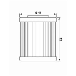 MIW OIL FILTER KT8002 (HF157 / KN157) BETA/KTM/POLARIS  [ONC01] #