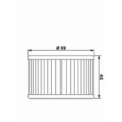 MIW OIL FILTER KY7004 (HF561 / KN561) KYMCO  [ONC01] #