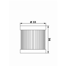 MIW OILFILTER P5005 (HF181 / KN181) APRILIA/PIAGGIO  [ONC01] #