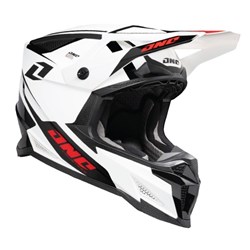 ONE INDUSTRIES X-297 HELM TAZER - WHITE/RED (SM)