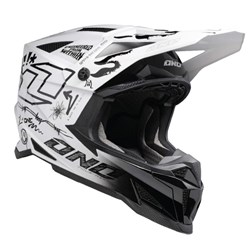 ONE INDUSTRIES X-297 HELM TATTED - WHITE (XS)