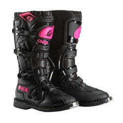 ONEAL RIDER PRO LADIES BOOTS BLK/PINK (12)  [ONC01] #