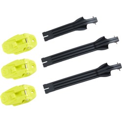 ONEAL RIDER PRO BOOT-S/P BUCKLE + STRAP KIT N-YEL/BLK (6PCS) (36-38) #