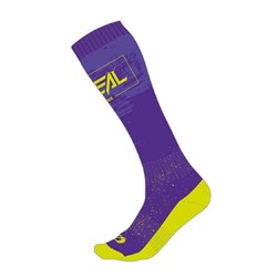 ONEAL 27 PRO MX YOUTH SOCKS PAINT - PURPLE/NEON YELLOW