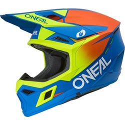 ONEAL 27 3SRS HELM SOLID - BLUE/NEON YELLOW (SM)