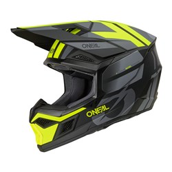 ONEAL 27 3SRS HELMET RIDE - BLK/GRY/N-YEL (XS)