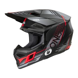 ONEAL 27 3SRS HELMET HAZE - BLK/GRY/RED (2XL)