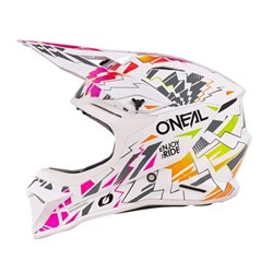 ONEAL 27 1SRS YOUTH HELM STIXX - WHITE/MULTI (XL)