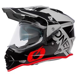 ONEAL 27 SIERRA HELM R - BLK/GRY/RED (2XL)