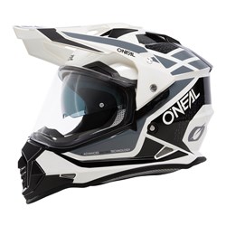 ONEAL 27 SIERRA HELM R - GLOSS WHT/BLK/GRY (2XL)