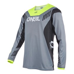 ONEAL ELEMENT FR JERSEY HYBRID GRY/NEON YEL (LG) [ONC01] #