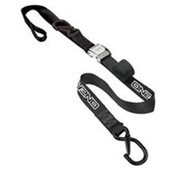 ONEAL DLX TIEDOWNS 1 1/2 IN W/SOFT LOOP & SECURE HOOK BLK/BLK (CTN10) (WAS 3073200)
