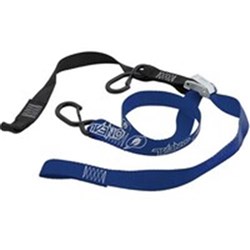 ONEAL DLX TIEDOWNS 1 1/2 IN W/SOFT LOOP & SECURE HOOK BLK/BLU (CTN10) (WAS 3073250)