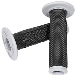 ONEAL MX PRO GRIPS HALF WAFFLE DUAL COMP - HAND GUARD READY - OPEN END - BLK/GRY (WAS 7160301)