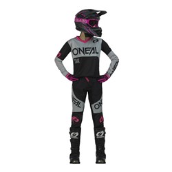 ONEAL ELEMENT LADIES JSY RACEWEAR - BLK/PNK (W12 - LG)  [ONC01] #