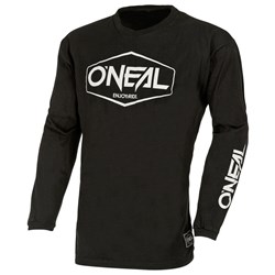 ONEAL ELEMENT COTTON YOUTH JSY HEXX - BLK/WHT (XL) [ONC01] #