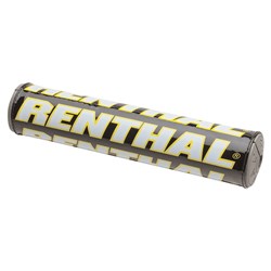 RENTHAL SX BAR PAD 10 INCH 240mm BLK/WHT/YEL - GRY FOAM (P287)