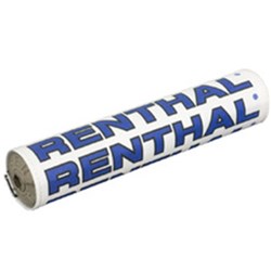 RENTHAL SX BAR PAD VINTAGE 10 INCH 240mm WHT/BLK/BLU - GRY FOAM (P350)