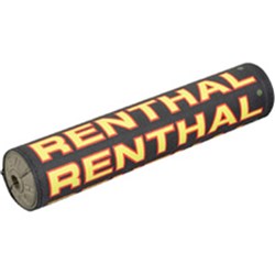 RENTHAL SX BAR PAD VINTAGE 10 INCH 240mm BLK/RED/YEL - GRY FOAM (P355)