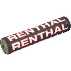 RENTHAL SX BAR PAD VINTAGE 10 INCH 240mm BLK/RED/WHT - GRY FOAM (P358)