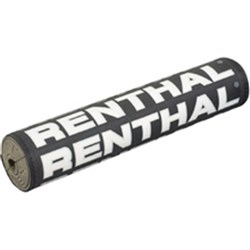 RENTHAL SX BAR PAD VINTAGE 10 INCH 240mm BLK/SIL/WHT - GRY FOAM (P359)