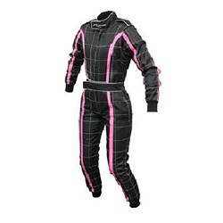 RJAYS RACESTAR LEVEL 2 KART SUIT YOUTH BLACK/SILVER/BLUE (2XL) [ONC01]