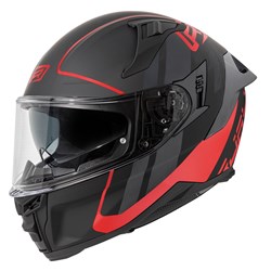 RJAYS DOMINATOR III HELM SPRINT MATTE BLK/RED (2XL)