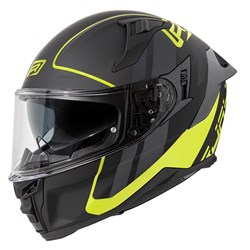 RJAYS DOMINATOR III HELM SPRINT MATTE BLK/NEON YLW (XL)