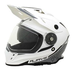 RJAYS DAKAR II HELM GLOSS WHT/GRY (XS)  [ONC01] #